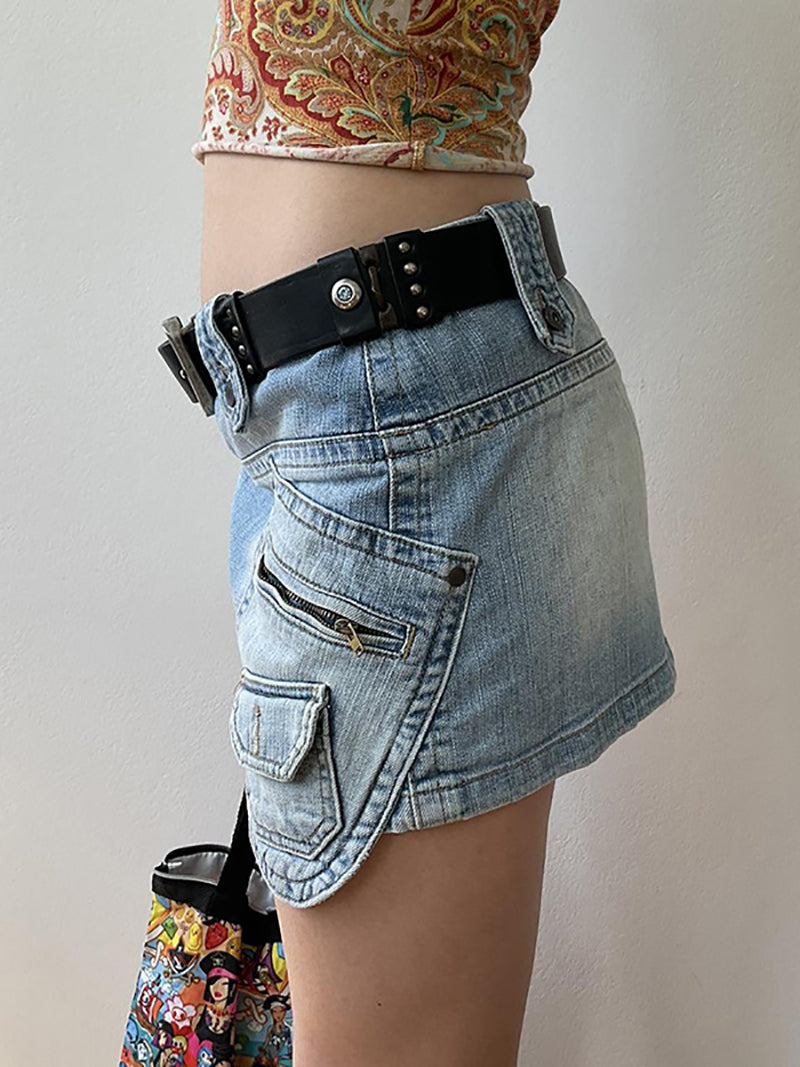 Fashion Irregular Denim Skirt