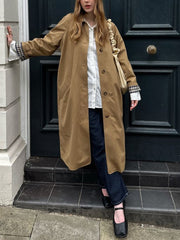 Fashion Single Breasted Trench Coat