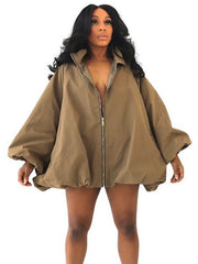 Stand Collar Zip Lightweight Windbreaker