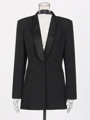 Fashion Deep V Backless Blazer