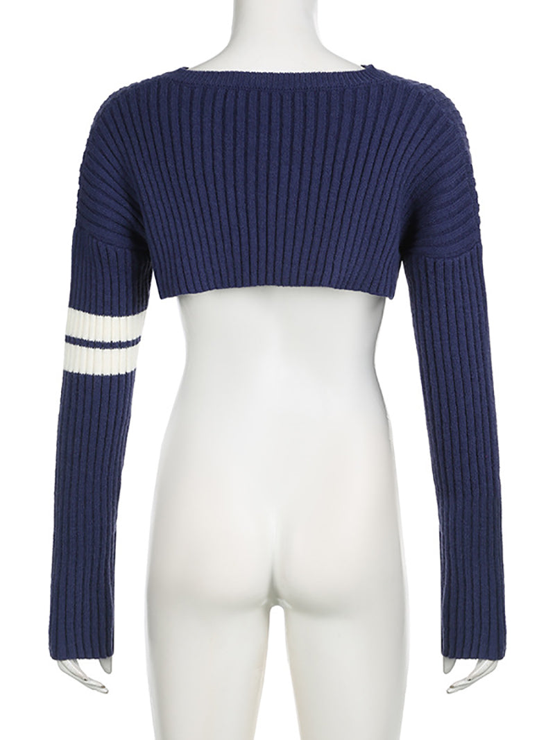 Sport Shrug Long Sleeve Knit Crop Top