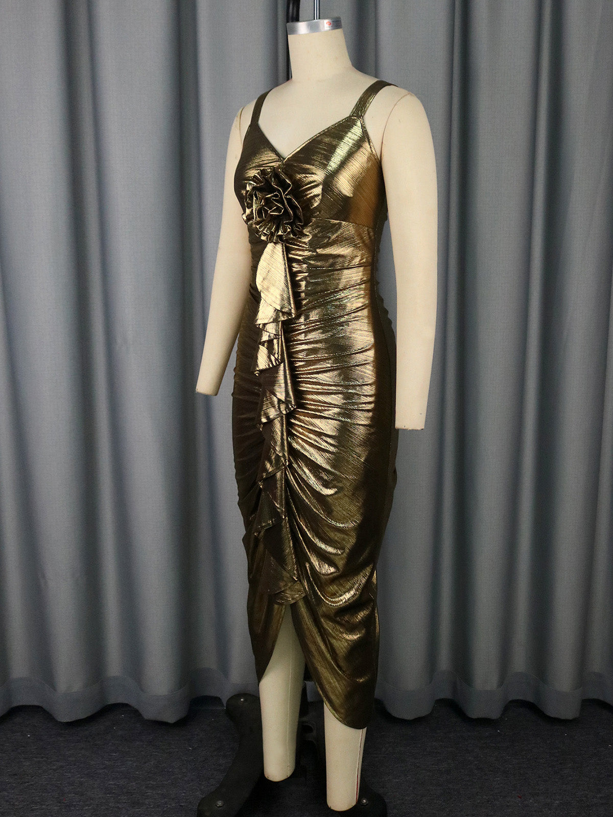 Sexy Sleeveless Ruffles Bodycon Party Dress