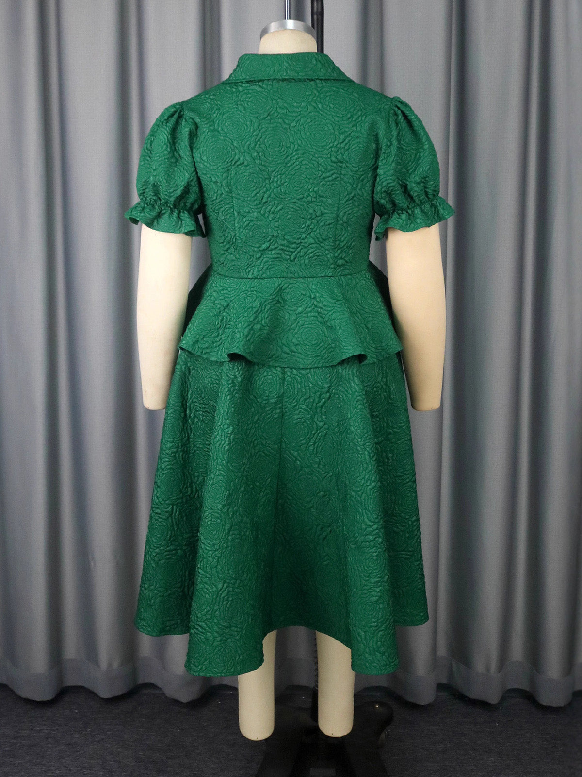 Elegant Jacquard Slim Top A-Line Skirt Party Sets