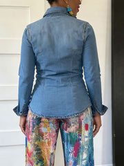 Casual Button Long Sleeve Denim Shirt