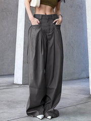 Low Waist Loose Wide Leg Pants