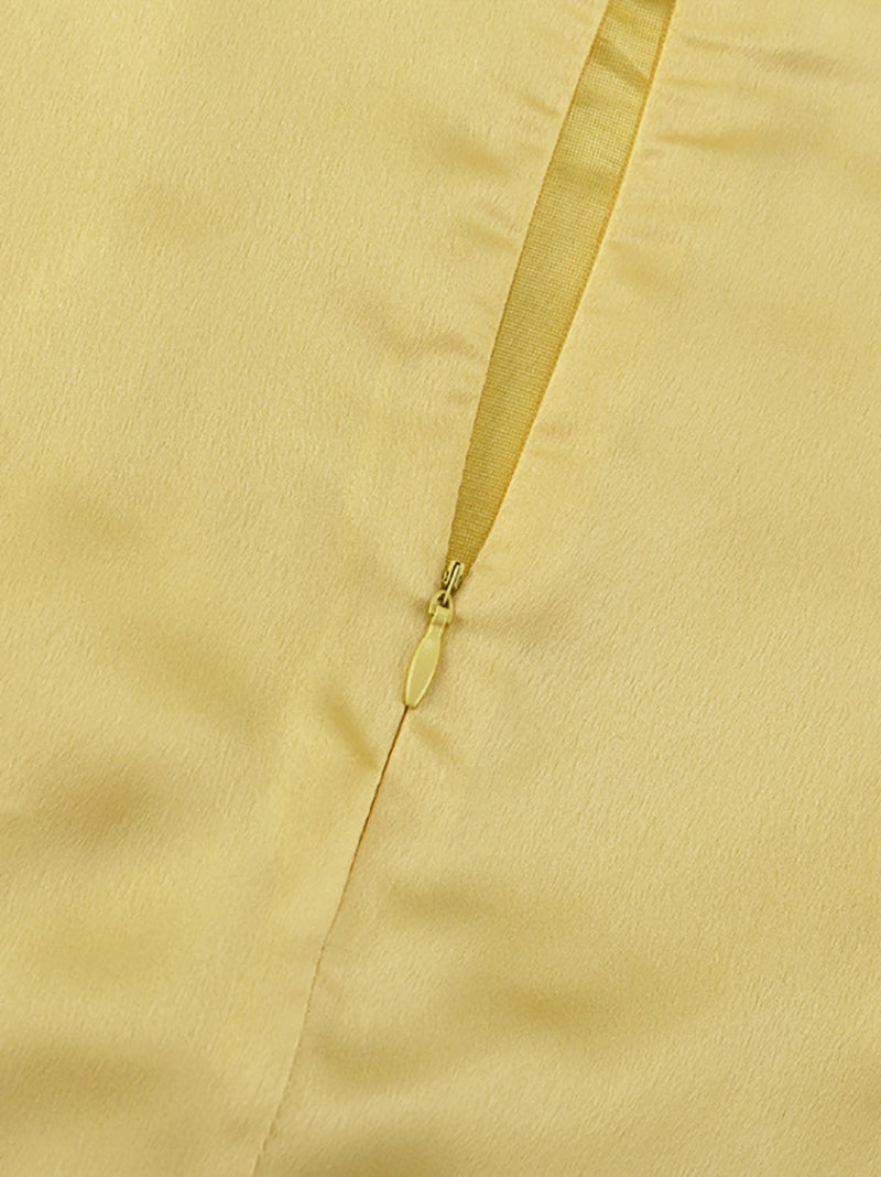 Satin Simple High Waist Half Body Long Skirt
