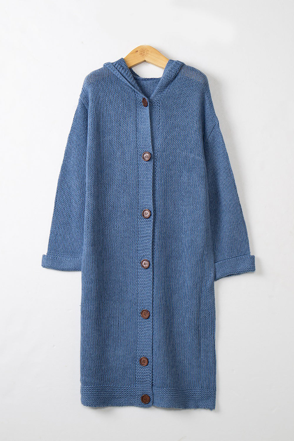 Fashion Hooded Open Front Cardigan Knit Sweaters Coat
