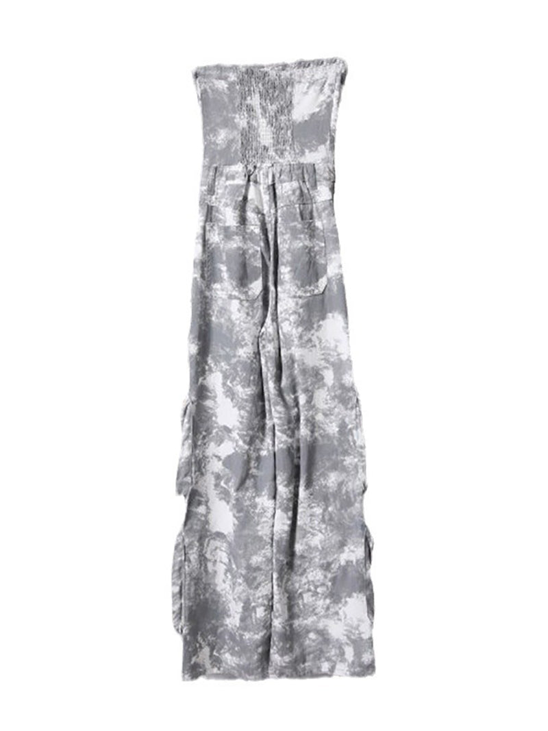 Fashion Camo Strapless Jumpsuit