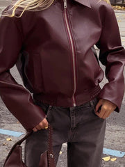 Streetwear Fashion Faux Leather Jacket