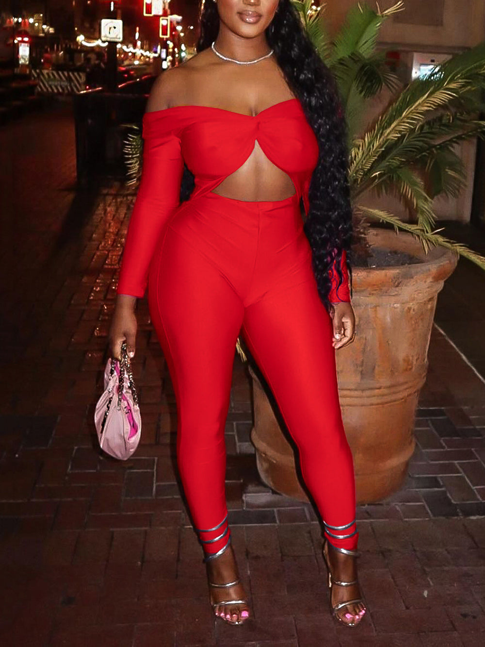 Sexy Off Shoulder Club Bodycon Jumpsuit