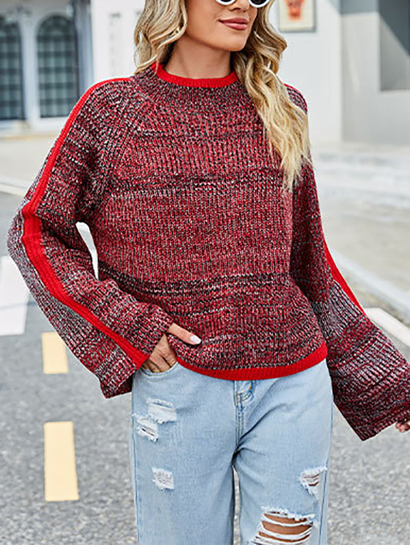 Fashion Christmas Flared Sleeve Sweater