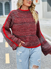 Fashion Christmas Flared Sleeve Sweater