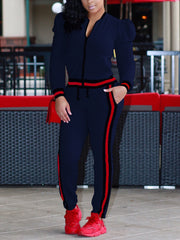 Fashion Long Sleeve Sports Casual Suit