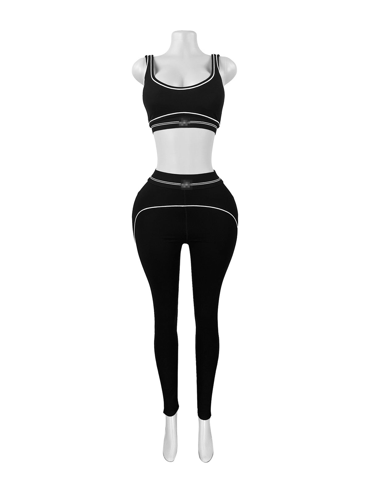Sleeveless Tank Top Skinny Jogging Pants Matching Set