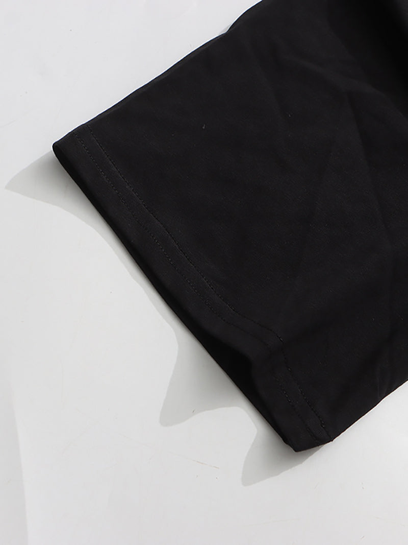 Sexy Round Collar Slim T-Shirts Bodysuit
