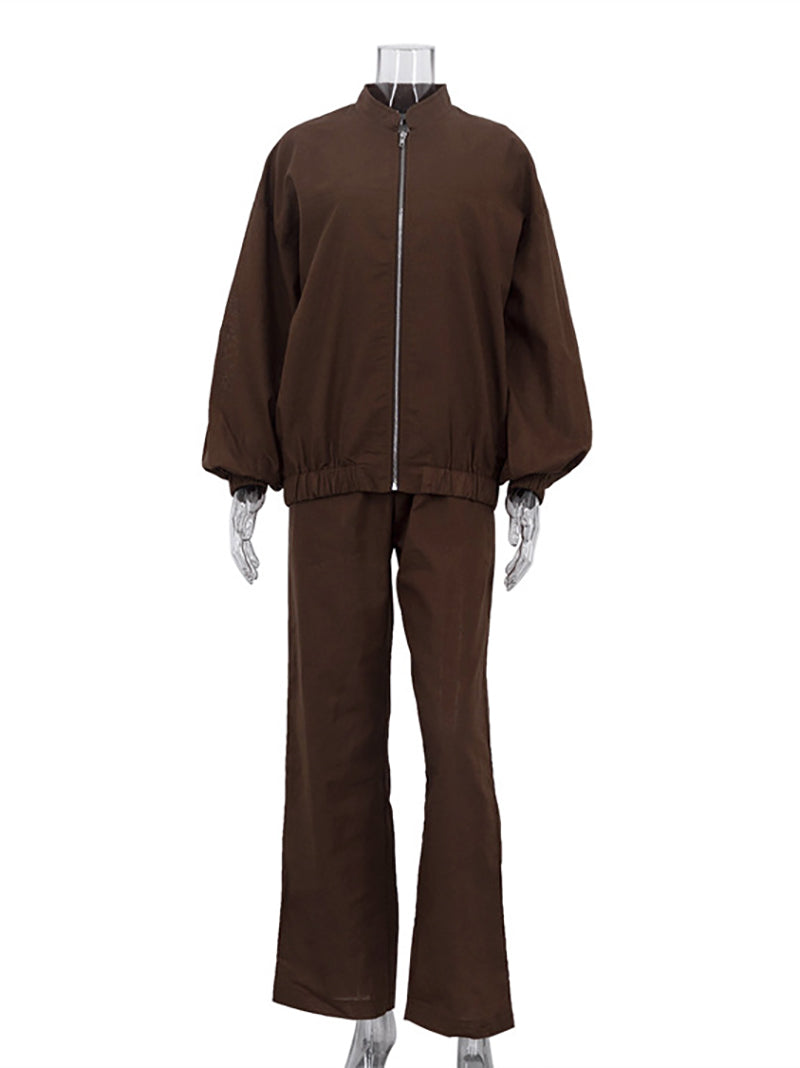 Fashion Long Sleeve Loose Casual 3 Pieces Set