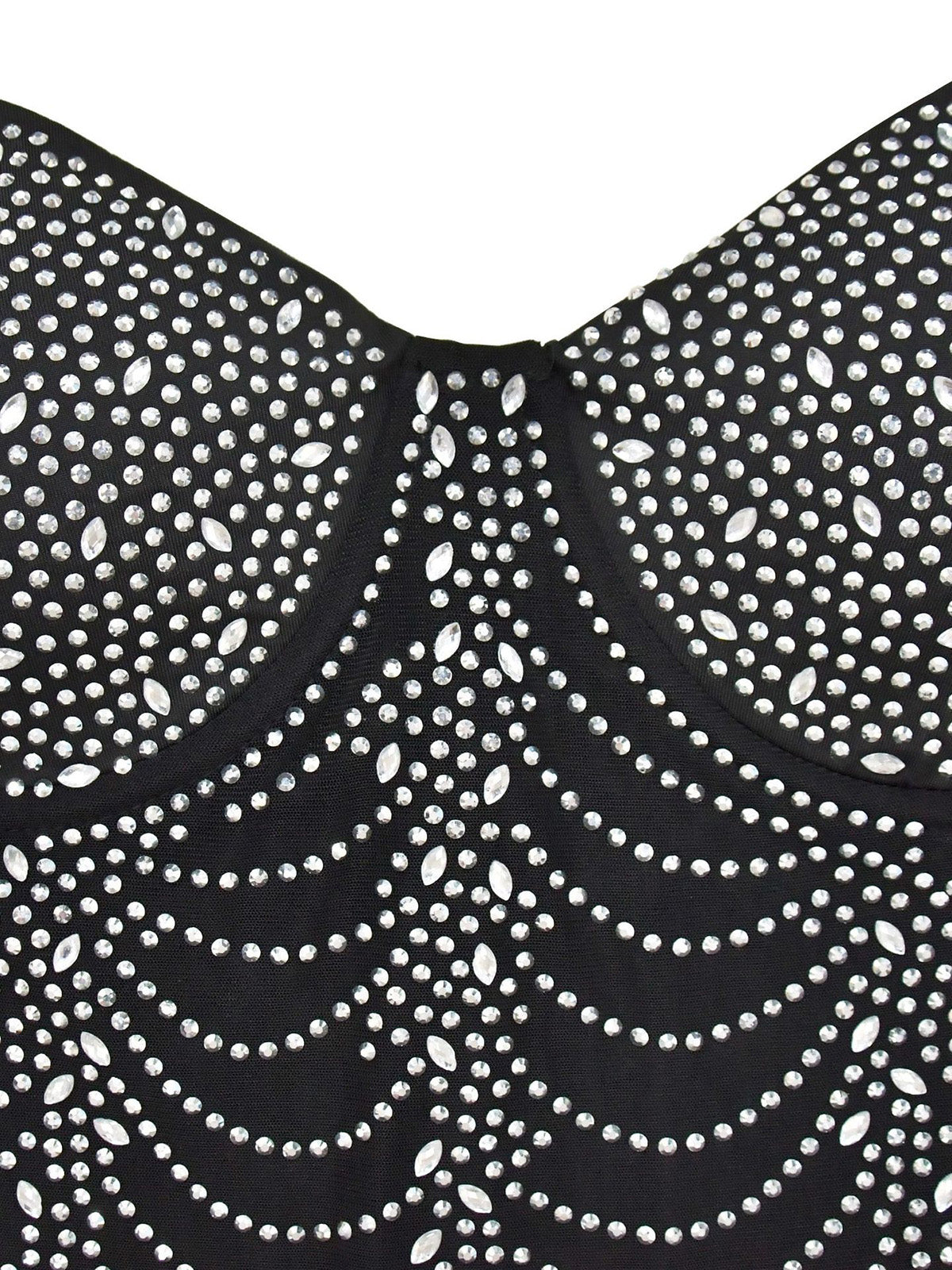 Sexy Suspenders Rhinestone Nightclub Dress