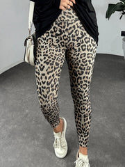 Women's High Waist Leopard Stretch Leggings