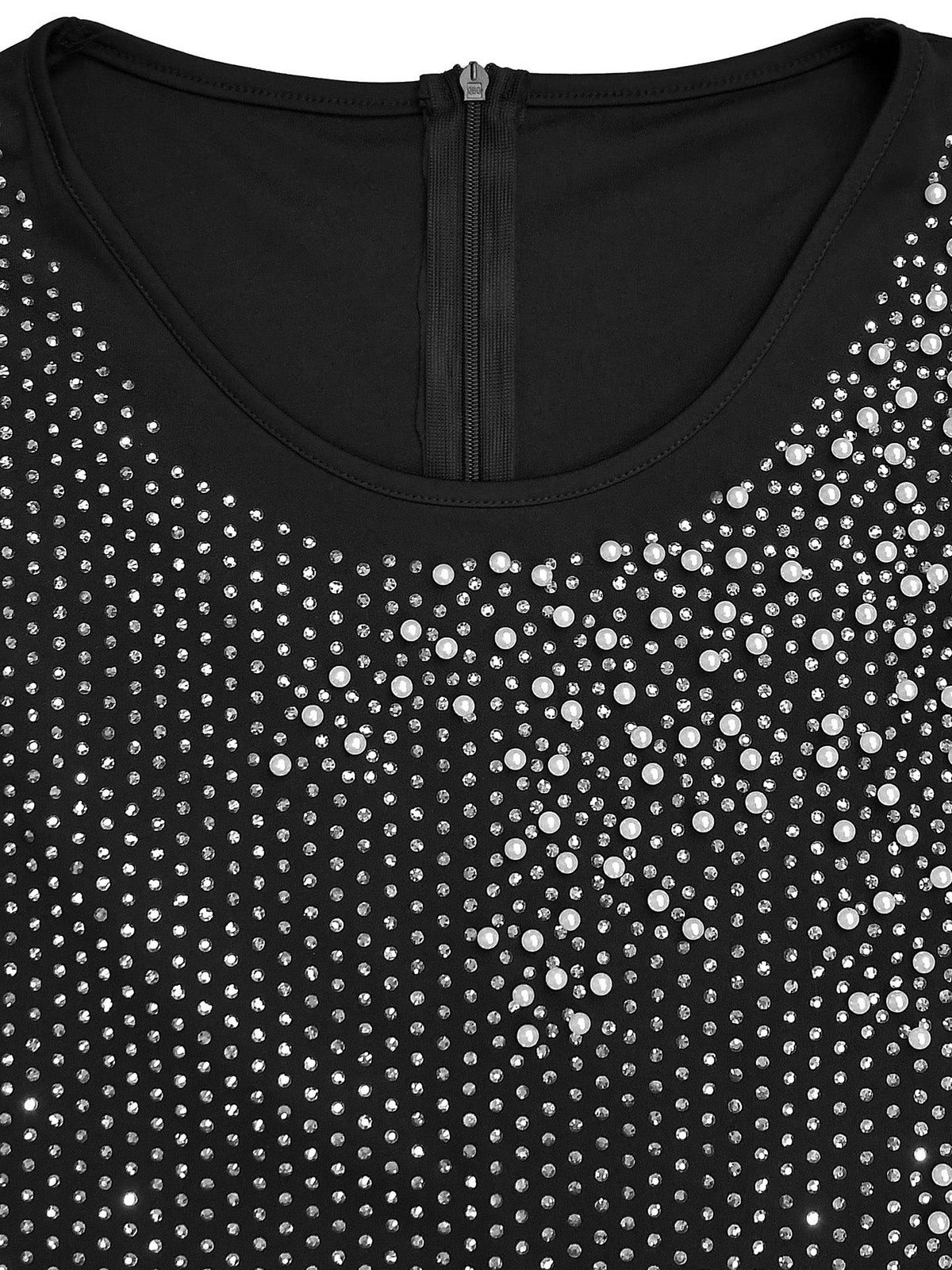 Elegant O Neck Rhinestone Bodycon Party Club Dress