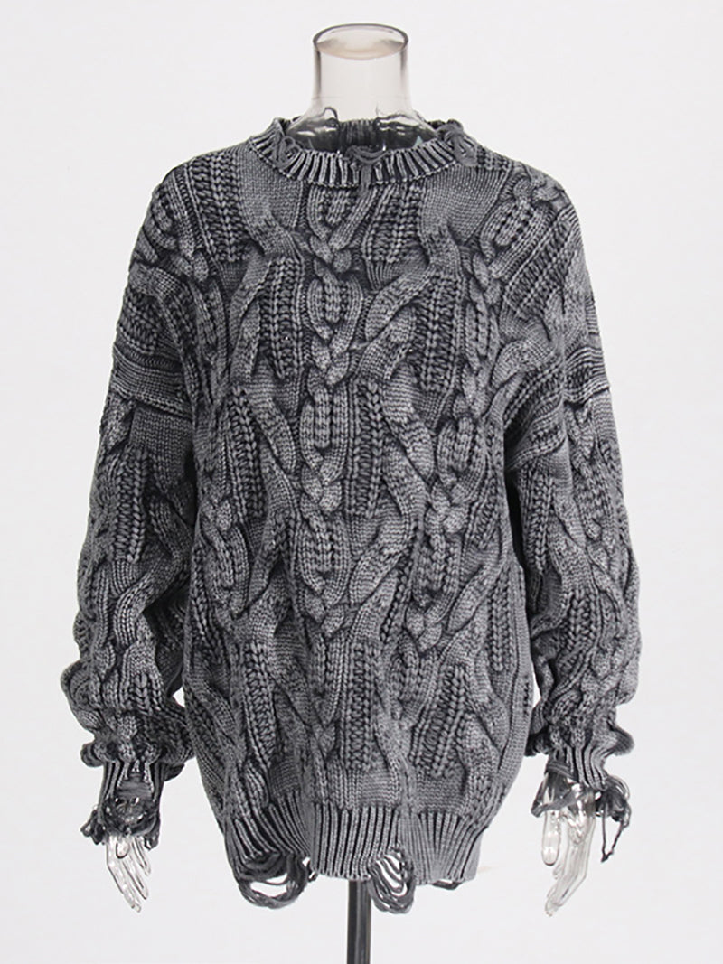 Knit Loose Heavy Pullover Sweater