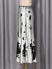 Fashion Sequin Maxi Skirt