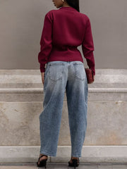 Fashion V Neck Cropped Cardigan Sweater