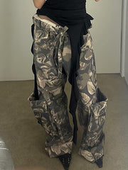 Fashion Camo Cargo Pants Straight Pants