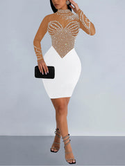 Sexy Sparkling Rhinestone Bodycon Dress