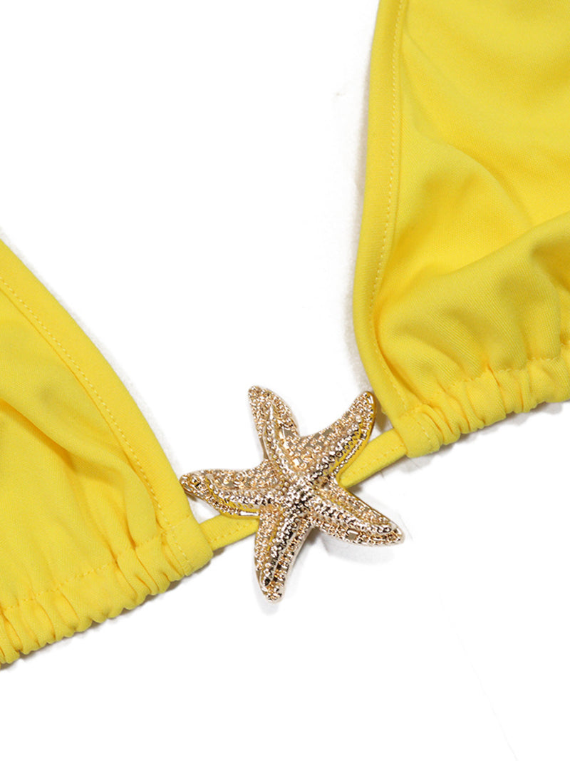 Vacation Beach Bikinis Skirts 3 Piece Sets