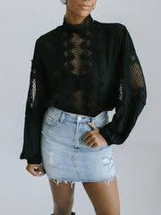 Embellished Lace Detailed Blouse