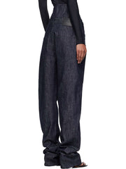 Casual Patchwork High Waist Corset Jeans