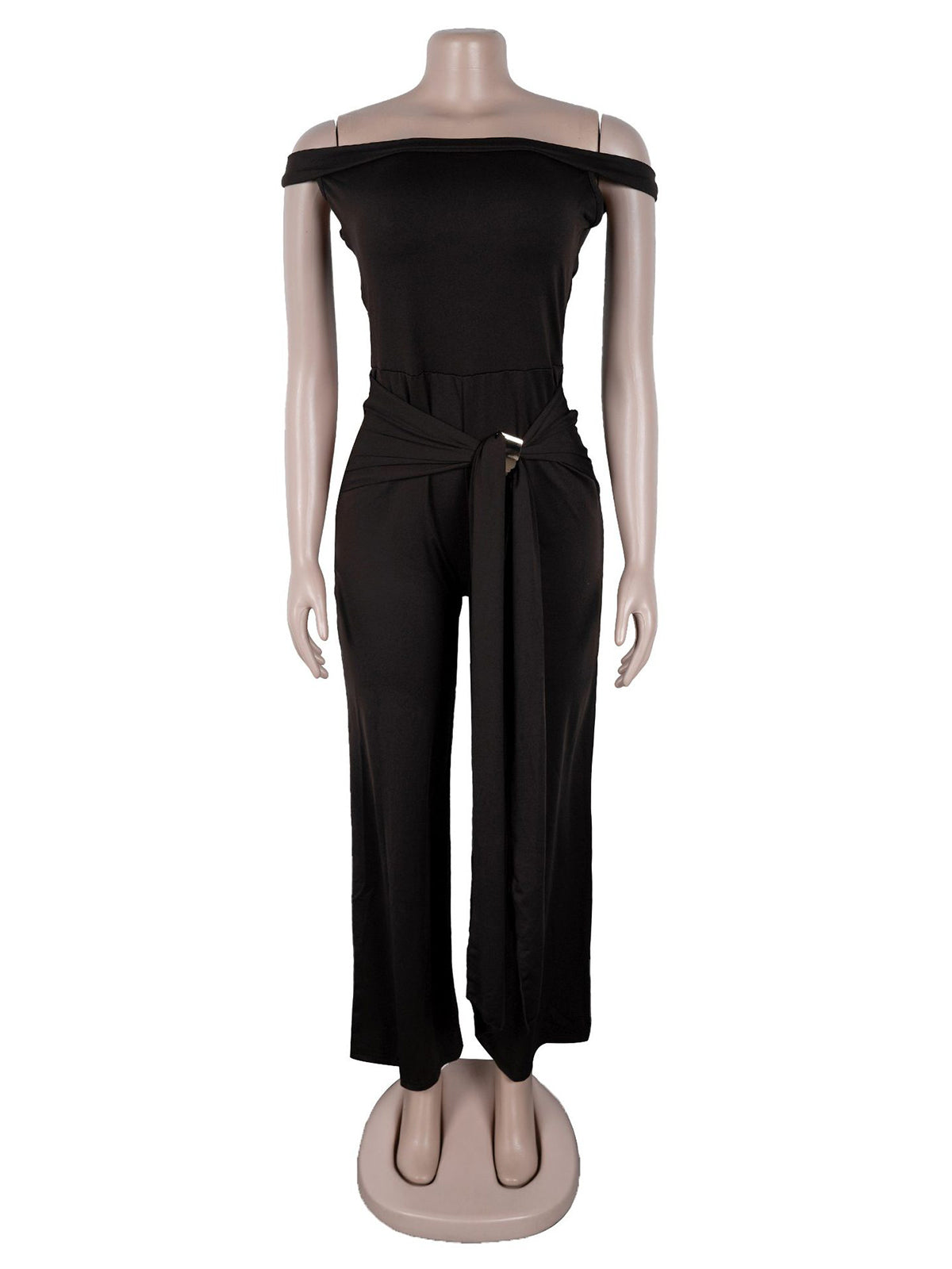 Elegant Off the Shoulder Bandage Slim Jumpsuit