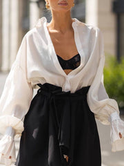 Fashion Casual Loose Button Down Shirt