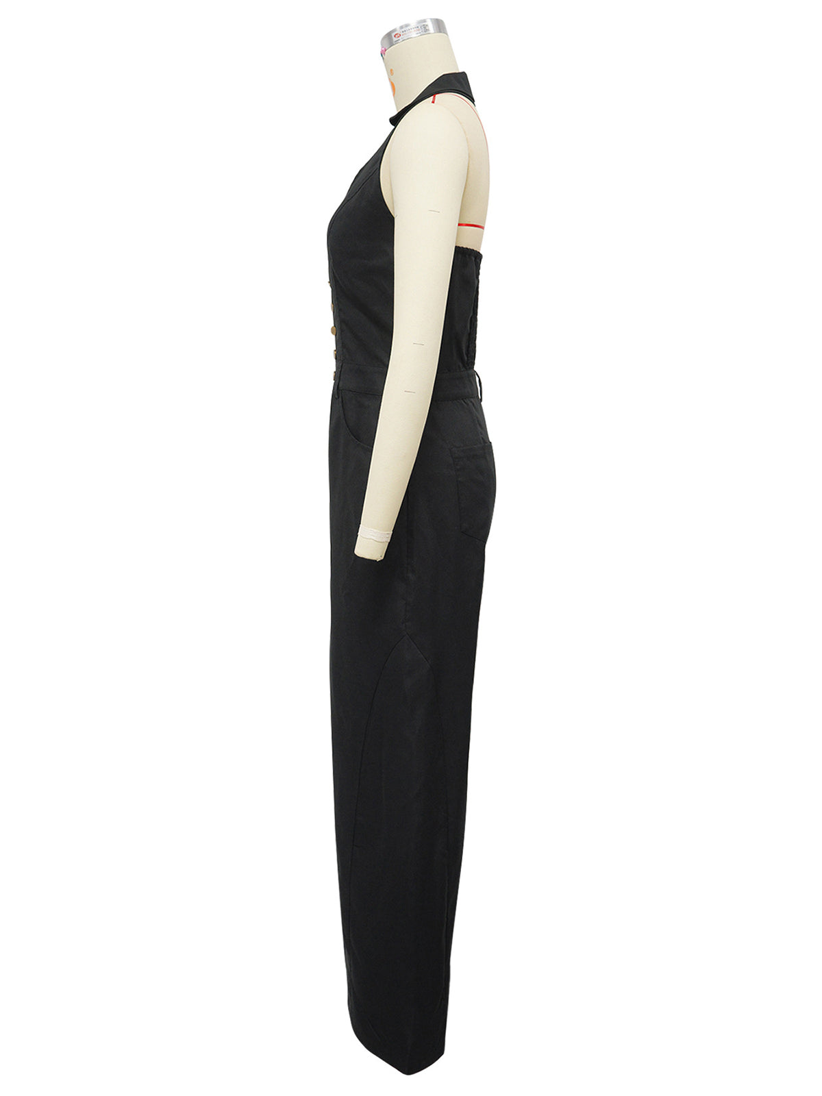 Fashion Halter Backless Slim Wide Leg Jumpsuit