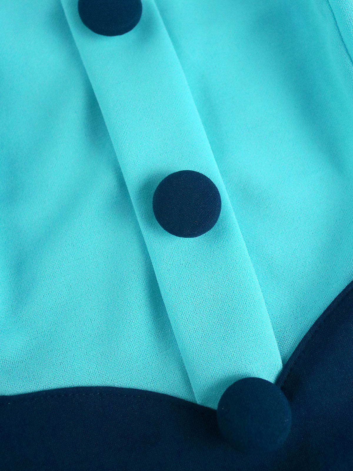 Color Block Patchwork Ruffles Sleeve Bodycon Midi Dress