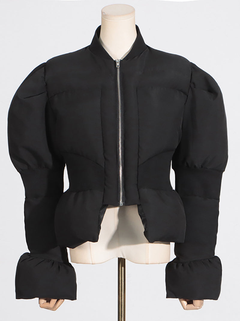 Fashion Slim Cropped Puffer Jacket