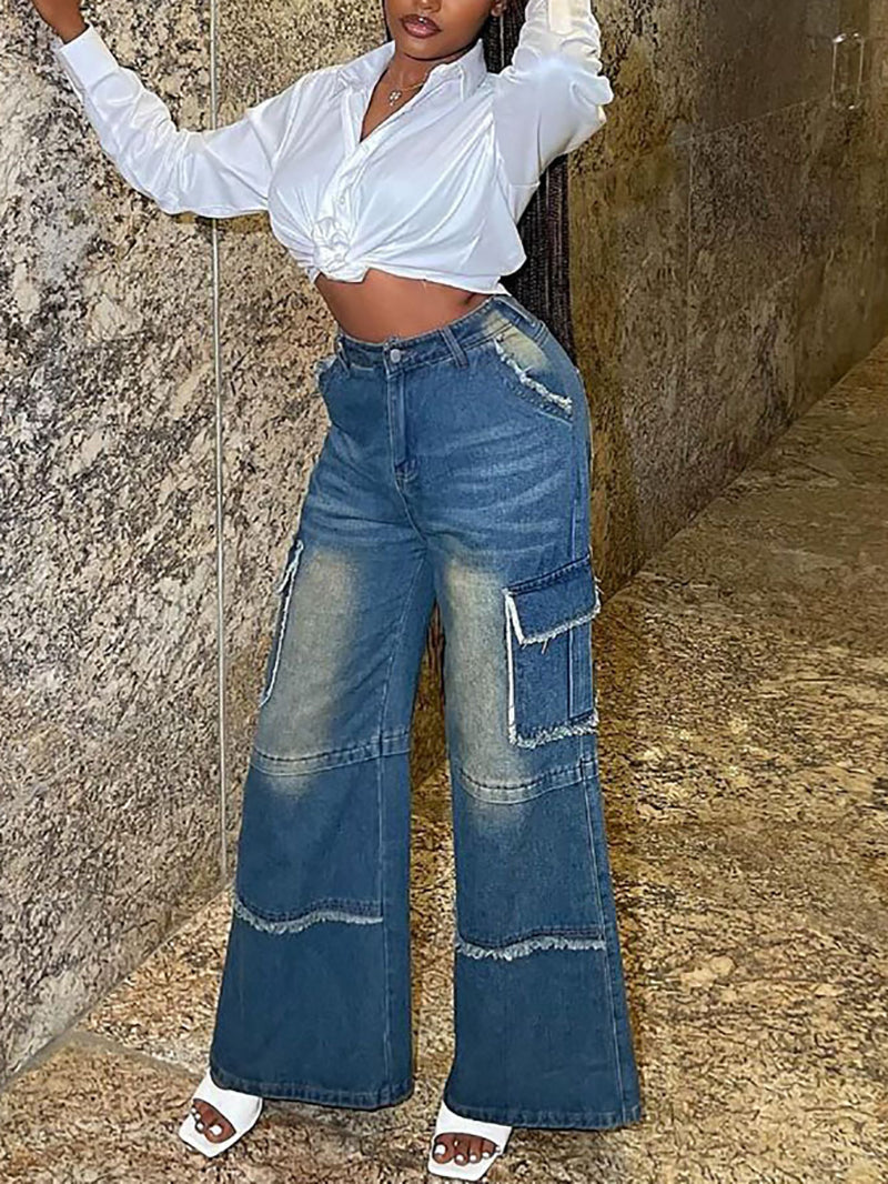 Classic High Waist Straight-Leg Jeans