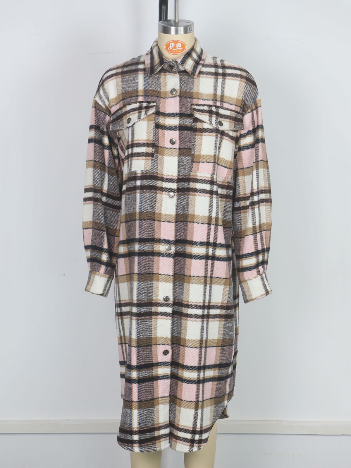 Fashion Plaid Casual Loose Jacket