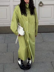 Casual Bandage Cinched Waist Trench