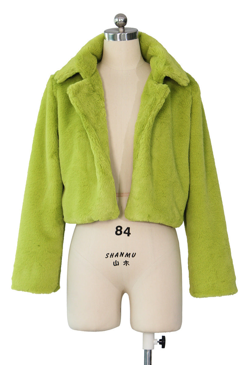 Fashion Warm Faux Fur Jacket Coat