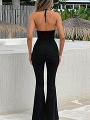 Elegance Backless Slim Halter Jumpsuit