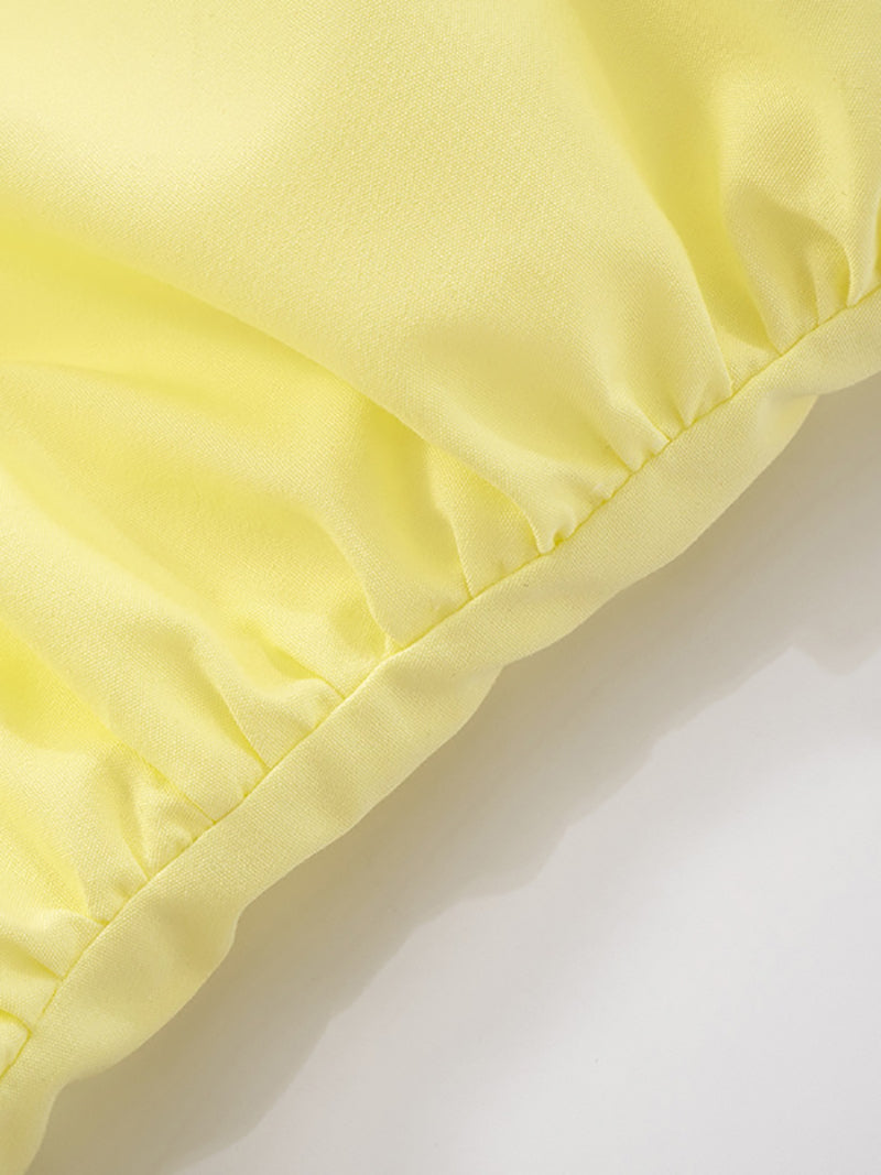 Sexy Front Button Design Spaghetti Strap Dress