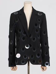 Fashion Hand-Stitched Sequins Blazer