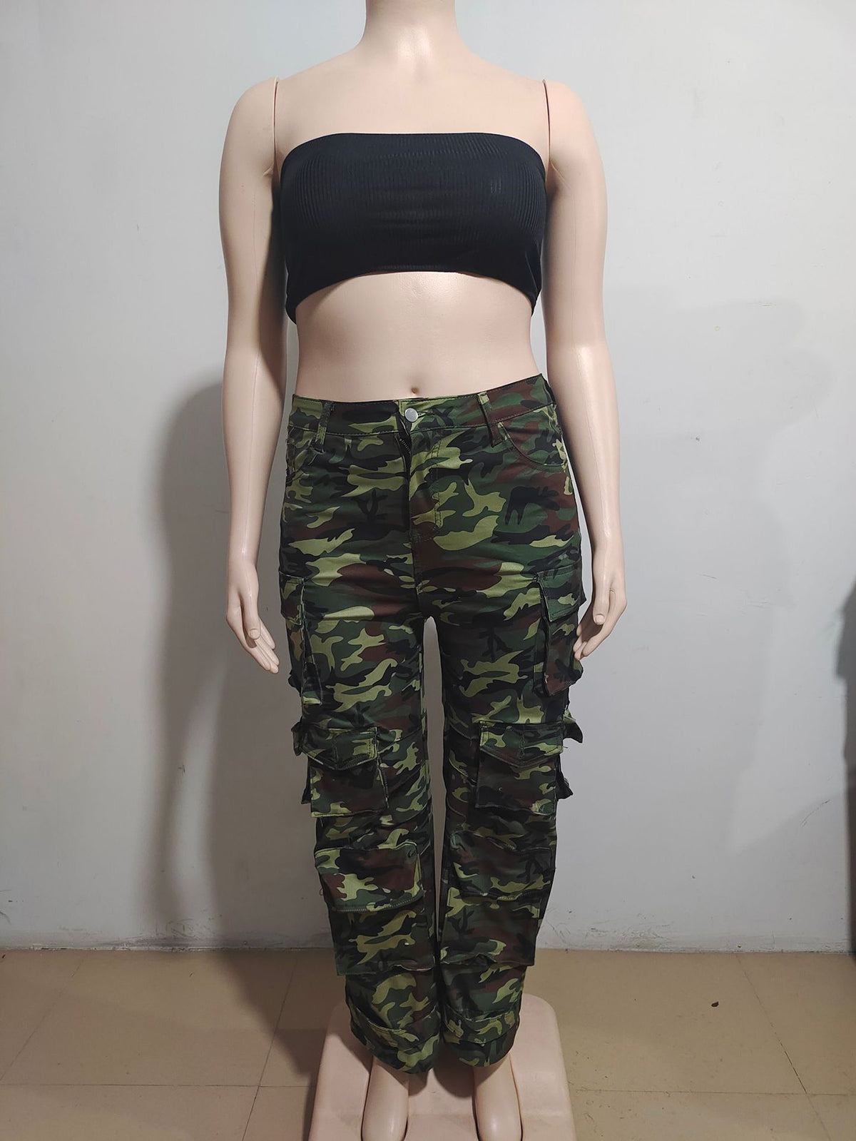 Fashion Camo Multi-pocket Casual Pants