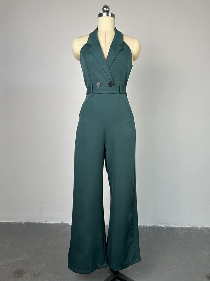 Sexy Halter Backless Casual Jumpsuit