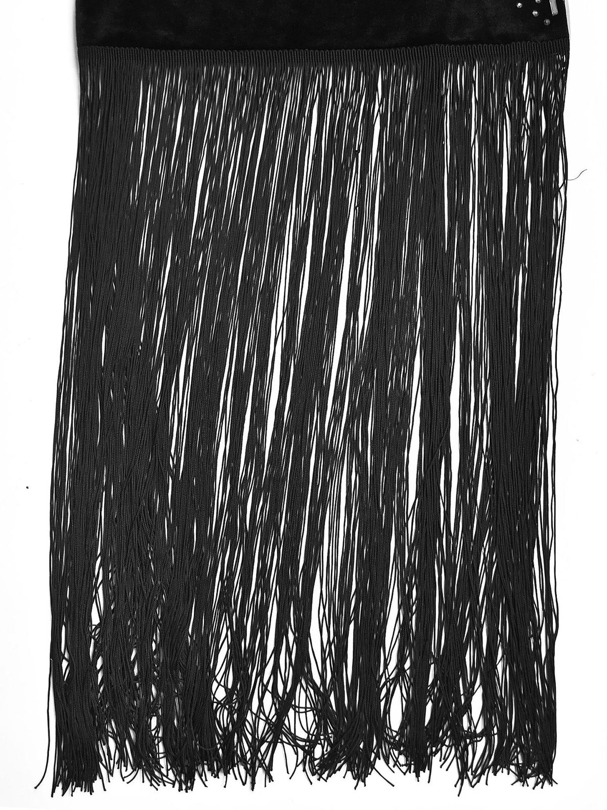 Fashion Rhinestone Decor Fringe Asymmetry Bodycon Dress
