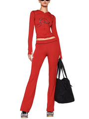 Casual Hoodie Zip Top And Pants Yoga Sports Sets
