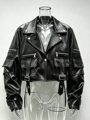 Cropped Lapel Statement Jacket-boutique