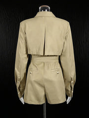 Collared Belted Jumpsuit-boutique
