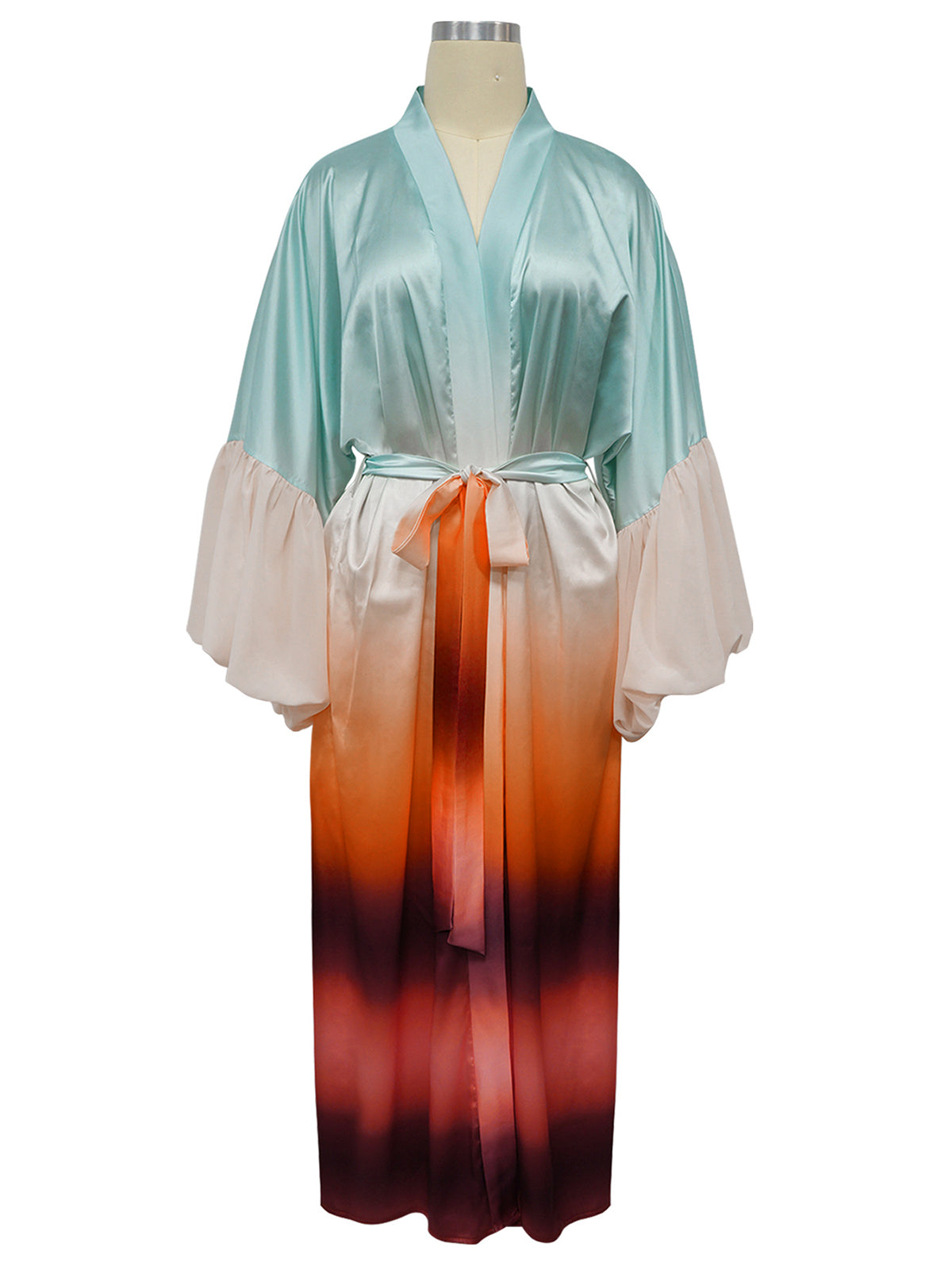 Casual Vacation Print Strap Design Cardigan Smock